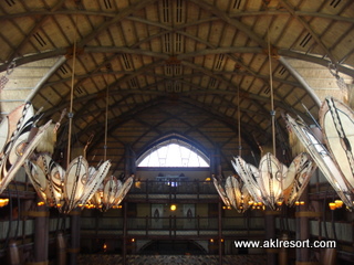 Lobby chandeliers